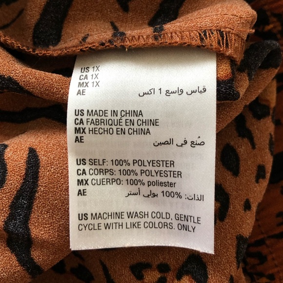 12 Thompson Animal Print Midi Skirt - Picture 5 of 7